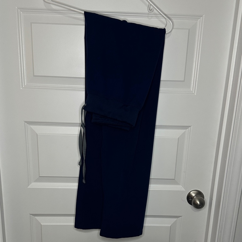 Navy blue figs scrub pants